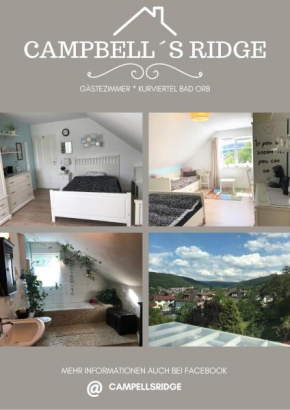Campbell`s Ridge - Familienzimmer im Kurviertel von Bad Orb